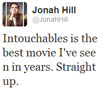 Jonah Hill op Twitter over Intouchables
